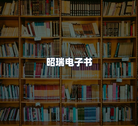 关于昭瑞电子书